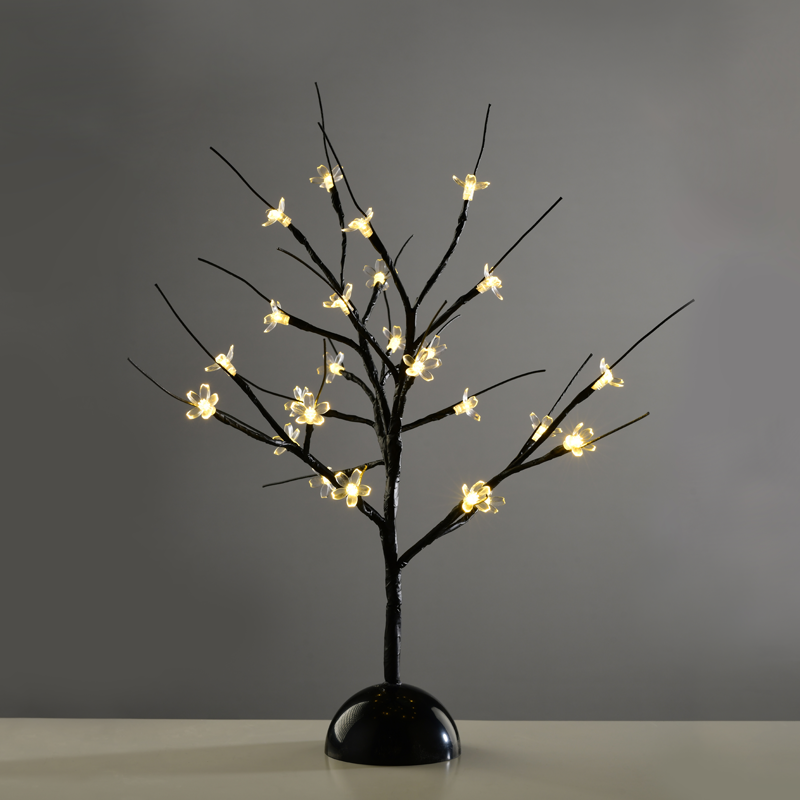 ACA LIGHTING CHRISTMAS X1025111 "TABLE TREE", 25 LED MOTIF LIGHTS WITH BATTERY (3xAA), WARM WHITE, IP20 10x10x45cm