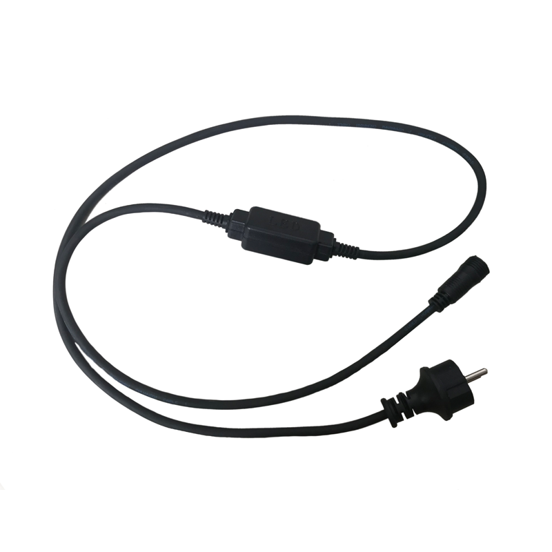 ACA LIGHTING CHRISTMAS XCONPLUGLED150 PLUG LEAD CABLE & CONNECTOR FOR MOTIF LED 2-WIRE ROPE LIGHT, IP44, 1.5m