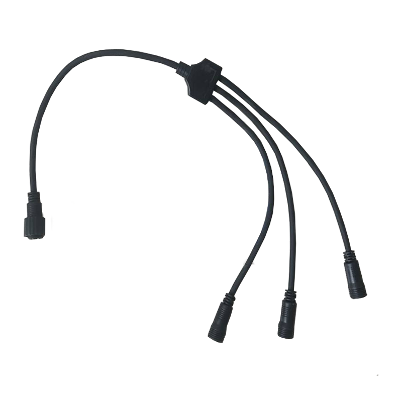 ACA LIGHTING CHRISTMAS XCONR3OUT CABLE CONNECTOR FOR MOTIF 2-WIRE ROPE LIGHT (1 TO 3), IP44, 0.5m