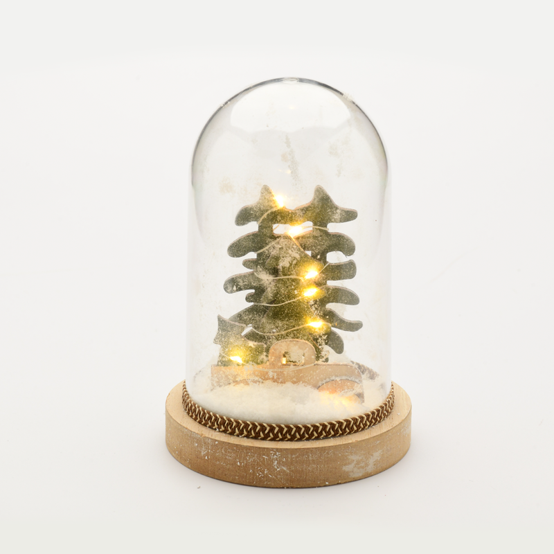 ACA LIGHTING CHRISTMAS XPCARWW3A "PLASTIC COVER CHRISTMAS MOTIFS", CAR, 8 MINI LED LIGHTS WITH BATTERY (2xAAA), WARM WHITE, IP20, D12x18cm