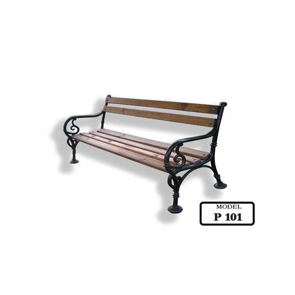 ПАРКОВА ПЕЙКА С ЧУГУНЕНИ ДЕКОРАТИВНИ ОРНАМЕНТИ P101